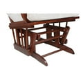 thumbnail image 4 of Pemberly Row Solid Wood Glider Chair and Ottoman with Pillow in Espresso, 4 of 8