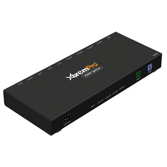 4 PORT HDMI 2.0 SPLITTER WITH EDID RS232 PLUS AUDIO
