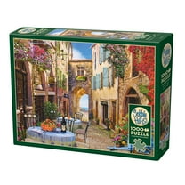 Cobble Hill 1000 Piece Puzzle: French Village - Reference Poster Included, High Quality Jigsaw, Earth Friendly Material