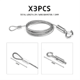 thumbnail image 2 of 3 Stainless Steel Adjustable Lanyards Clothesline with Hooks Hanging Line for Picture Frame Planter(Single Hook), 2 of 6