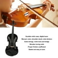 thumbnail image 3 of 4/4 Acoustic Violin Kit, Stringed Musical Instrument Violin Starter Set with Case Bow Shoulder Rest Tuner Fingerboard Sticker Accessories for Beginner Adult Boys Girls, 3 of 7
