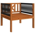 thumbnail image 5 of vidaXL 6 Piece Patio Lounge Set with Cushions Cream Solid Acacia Wood, 5 of 12