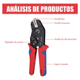 thumbnail image 3 of Kit Pinzas Crimpadora Bloosom  Cable+450 Terminales Aislados 2,8/4,8/6,3 Rojo, 3 of 4