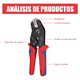 thumbnail image 3 of Kit Pinzas Crimpadora Bloosom  Cable+450 Terminales Aislados 2,8/4,8/6,3 Rojo, 3 of 4