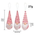 thumbnail image 4 of Paquete de tres adornos navideños colgante pequeño de punto adornos colgantes para árboles de Navidad muñeco sin rostro de anciano del bosque colgante pequeño colgante ANGGREK Otros, 4 of 8