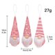 thumbnail image 4 of Paquete de tres adornos navideños colgante pequeño de punto adornos colgantes para árboles de Navidad colgante pequeño de muñeco sin rostro de anciano del bosque juego de ANGGREK Otros, 4 of 8