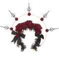 thumbnail image 1 of Diadema gótica con corona de Halo para adultos y mujeres, banda para el pelo para Cosplay, banda para el pelo para fiesta de Halloween, 1 of 6