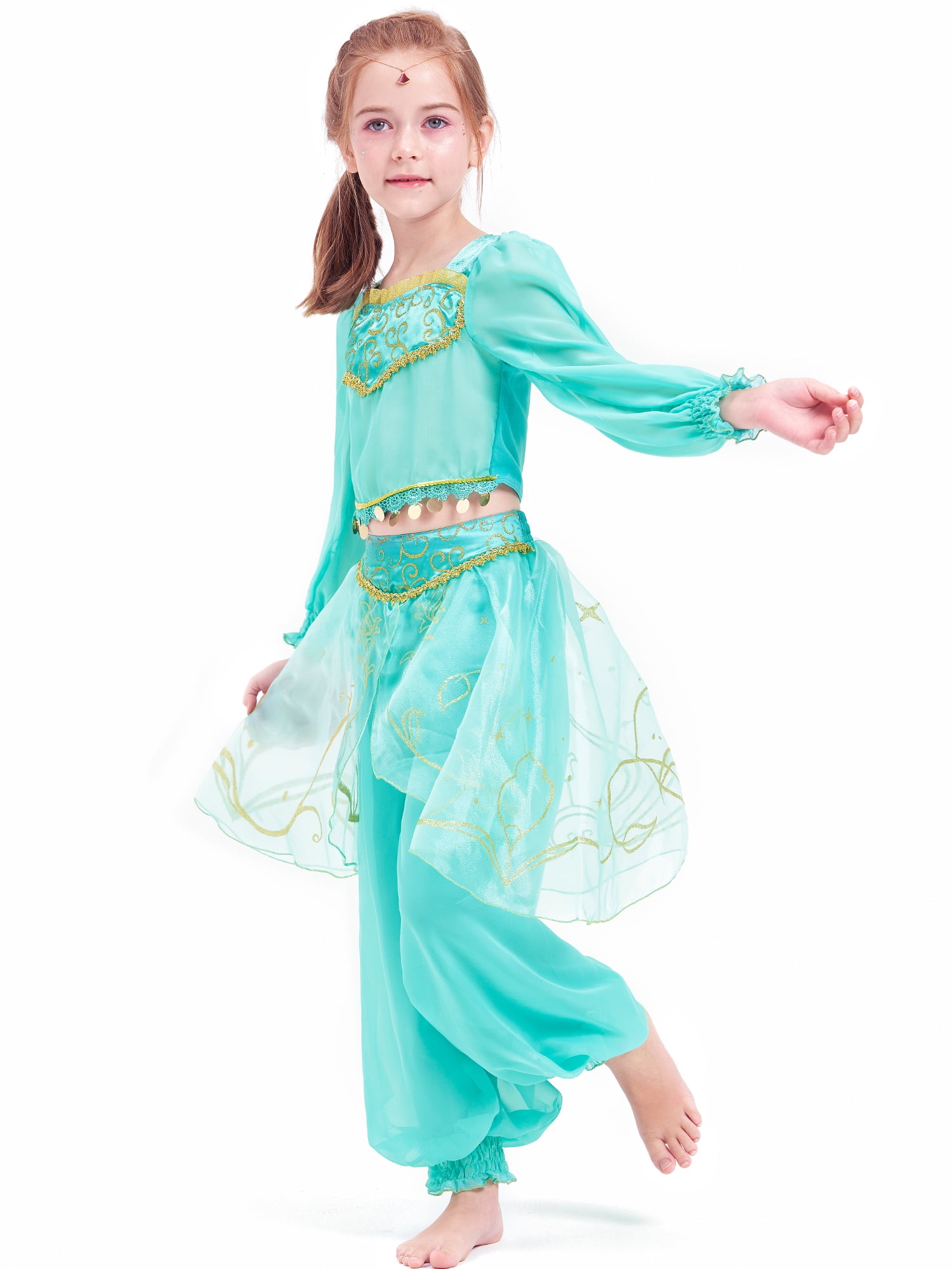 IKALI Girls Princess Dress up Costume Birthday Party Outfit IKALI Girls Princess Dress up Costume Birthday Party Outfit