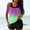 Purple, variant on pstuiky Women's Swimsuits Gradient Color Crew Neck High Waist Adaptable Two Piece Bathing Suits Swim Dress Tankinis with Boy Shorts Swim Suit Women
