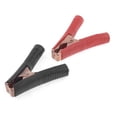 thumbnail image 1 of 200 A batería coche negro y rojo de mango de plástico Alligator clip para abrazadera de, 1 of 1