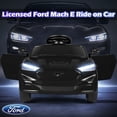thumbnail image 4 of Gymax Licensed Ford Mach E Electric Vehicle w/Parent Control LED Lights Horn Music Black, 4 of 10