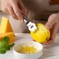 thumbnail image 5 of Stainless Steel, Lemon Zester tool, Lemon Zester Grater, Zester Grater with Handle, Grater with Handle, Stainless Steel Kitchen Utensils, Sturdy Ergonomic Kitchen Implement with, 5 of 5