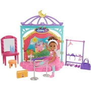 ​Barbie Club Chelsea Doll and Ballet Playset, Brunette, with Transforming Stage