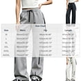 thumbnail image 3 of ZZwxWA Womens Workout Sports Pants Elastic Waist Drawstring Loose Fit Trousers Stylish Running Outdoor Hiking Track Pant, 3 of 5