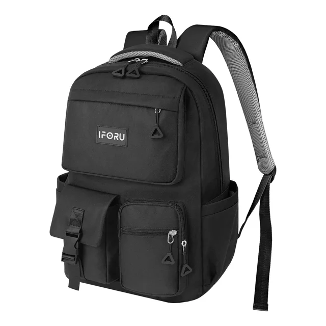 Mochila Escolar Viaje Para Laptop 15.6 Inch Mochilas Hombre Antirrobo Negro IFORU 30 L