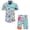 Mint Green, variant on IWRICH Men's Hawaiian Shirts and Shorts Set 2 Pieces Summer Beach Vacation Casual Button down Short Sleeve Shirts Outfits Mint Green XL