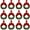Red, variant on Wishrage 12PCS Christmas Kitchen Cabinet Wreaths with Ribbon Mini Christmas Wreath Small Kitchen Wreath Greenery Wreath for Window Door