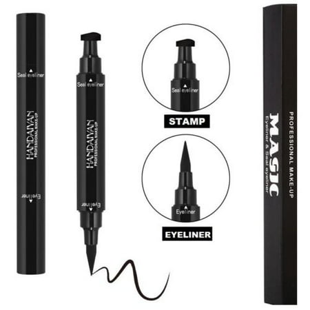 Urban Decay Long Lasting Eyeliner Waterproof Double Ended Eyeliner And Winged Stamp Hygiene Sealed Long Lasting Thin Matte Black Vamp Cat Eye ()