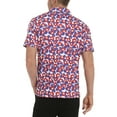 thumbnail image 3 of LRD Golf Shirts for Men UPF 50 Moisture Wicking Short Sleeve Polo Shirt Tropic Like It's Hot M, 3 of 5
