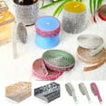 thumbnail image 3 of CSChome Self-adhesive Ribbon Self-adhesive Faux Crystal Rhinestones Needlework Hot Fix Chain Sticker Ribbon DIY Gift Wrapping Package Party Decoration, 3 of 7