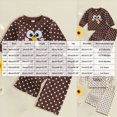 thumbnail image 4 of HFHAPW Toddler Kids Girls Clothes Outfits Long Sleeve Pullover Sweatshirt Tops + Pants Set 2Pcs Fall Winter,6-12 M, 4 of 7