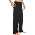 thumbnail image 3 of WQD Mens Cargo Sweatpants Baggy Gym Sweat Pants Drawstring Wide Leg Casual Lounge Pants with Pockets, 3 of 6