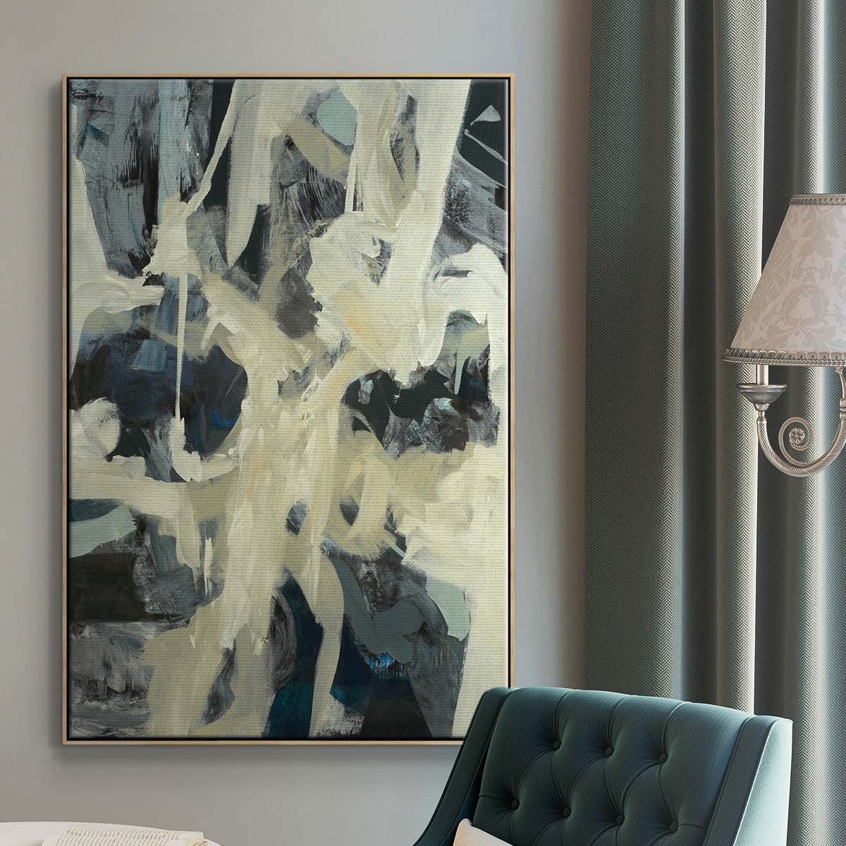 Bearers Framed Premium Gallery Wrapped Canvas - Ready to Hang - 25 x 37 - Natural Wood Floating Frame