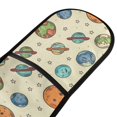 thumbnail image 2 of Dailycode Double Sided Oven Mitt with Loop Heat Resistant Kitchen Long Potholders 7" x 35" Star and Various Planet, 2 of 6