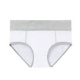 thumbnail image 2 of ShomPort 5 Pack Cotton Panties for Women Comfy Hipster Panties Mid Waist Color Block Underwear, 2 of 7