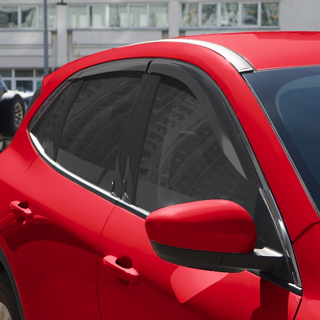 Voron Glass Tape-on Extra Durable Rain Guards for Ford Escape 2020-2026, Window Deflectors, Vent Window Visors, 6 Pieces - 100814