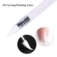 thumbnail image 5 of 1 paquete de bolígrafo de silicona de doble cabeza para decoración de uñas, difuminado, polvo, taladro de punta, bolígrafo de silicona multiusos, herramienta de uñas DIY, 5 of 5