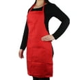 thumbnail image 4 of YouLoveIt Solid Color Apron Cooking Kitchen Aprons with Pockets, Men Women Cooking Kitchen Restaurant Chef Dress Aprons One Size Fits All Water Resistant Apron, 4 of 7