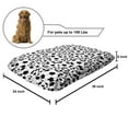 thumbnail image 2 of Soccer Pet Bed, Monochrome Design Pattern of Classical Football Balls Boys Cartoon Pattern, Chew Resistant Pad for Dogs and Cats Cushion with Removable Cover, 24" x 39", Black White, by Ambesonne, 2 of 4