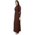 thumbnail image 4 of Bimba Women's Long Sleeve Solid Abaya Maxi Jilbab Casual Dress, 4 of 4