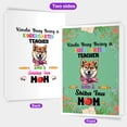 thumbnail image 2 of Kinda Busy Being Kindergarten Teacher and Shiba Inu Mom 5x7in Folded Greeting Card Shibas Dog Lovers Gifts Idea Single Note Card with Envelope - 02005, 2 of 5