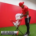 thumbnail image 6 of PowerNet Baseball Softball Ball Caddy, Portable Batting Practice Caddy Holds up to 60 Baseballs, Softballs, Weighted Balls Training and Drills (Black), 6 of 6