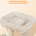 thumbnail image 5 of Yaheetech 34" Height Plush Cover Cat Tree with Condo and Sisal Ropes Posts, Beige, 5 of 9