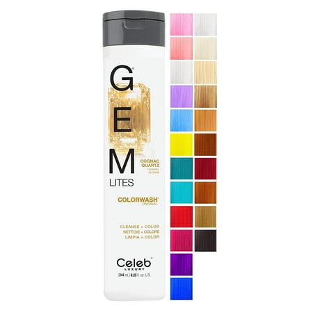 Celeb Luxury Gemlites Cognac Quartz Colorwash Shampoo 8.25 oz