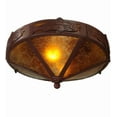 thumbnail image 2 of Meyda Tiffany 65736 Rainbow Trout 2 Light 16" Wide Semi-Flush Ceiling Fixture - Rust, 2 of 7