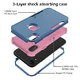 thumbnail image 5 of Apple iPhone Xs Max Case , for iPhone Series Rugged Rubber Durable 3 in 1 Cover , Phone Case for Girl Men Women Cute (Blue+Pink), 5 of 7