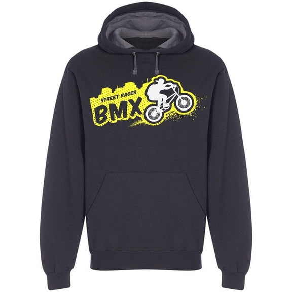 Street Racer Bmx, Emblem Hoodie Men -Image by Shutterstock, Male x-Large