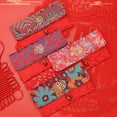 thumbnail image 3 of Ludlz Chinese Style Lucky Money Bag Cloth Floral Red Envelope Pocket New Year Packet, 3 of 7