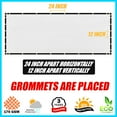 thumbnail image 4 of ShadeMart 5' x 12' White Fence Privacy Screen Windscreen Cover Shade Fabric Cloth, 90% Visibility Blockage, with Grommets, Heavy Duty Commercial Grade, Zip Ties Included - (We Make Custom Size), 4 of 6