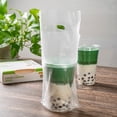 thumbnail image 6 of Bag Tek Clear Plastic Drink Carrier Bag - Fits 1 Cup - 6 1/4" x 3 1/4" x 11" - 100 count box, 6 of 10