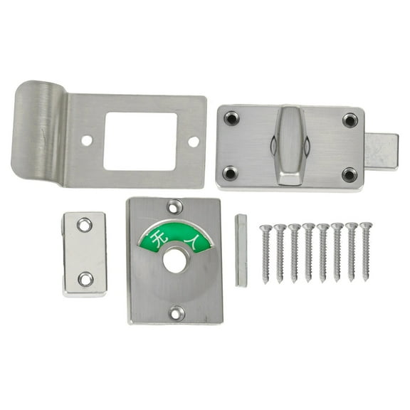 Aluminum Alloy Partition Door Lock Bathroom With Red Green Indicator Lock