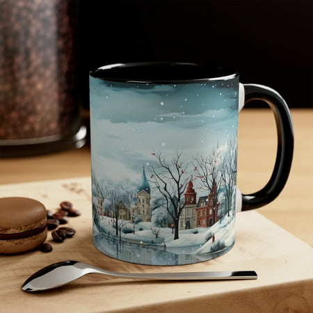

Accent Coffee Mug 11oz Christmas Holiday City