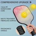 thumbnail image 2 of Pickleball Paddles Set Of 2, Fiberglass Surface, Fluid Smoke Aurora Art Style, 4 Balls & Bag, 2 of 5