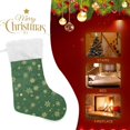 thumbnail image 5 of SKYSONIC Christmas Stocking Personalized Christmas Snowflake Large Candy Stocking Hanging Gift Xmas Stockings Decoration 1 PC for Family Holiday Party Ornaments Decor Fireplace, 5 of 7