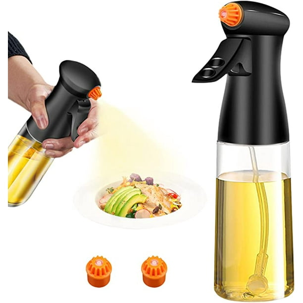 ShenMo Spray Huile Cuisine 200ml Spray Huile d'olive Friteuse à Air  Vaporisateur D'Huile De Cuisson, Bouteille D'Huile en Verre De Qualité  SupéRieure pour Griller, Cuire Au Four, Salades 20.5*5.5cm 