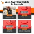 thumbnail image 4 of Contenedor Time Locking Kitchen Safe XL con tapa roja y base blanca, 4 of 6